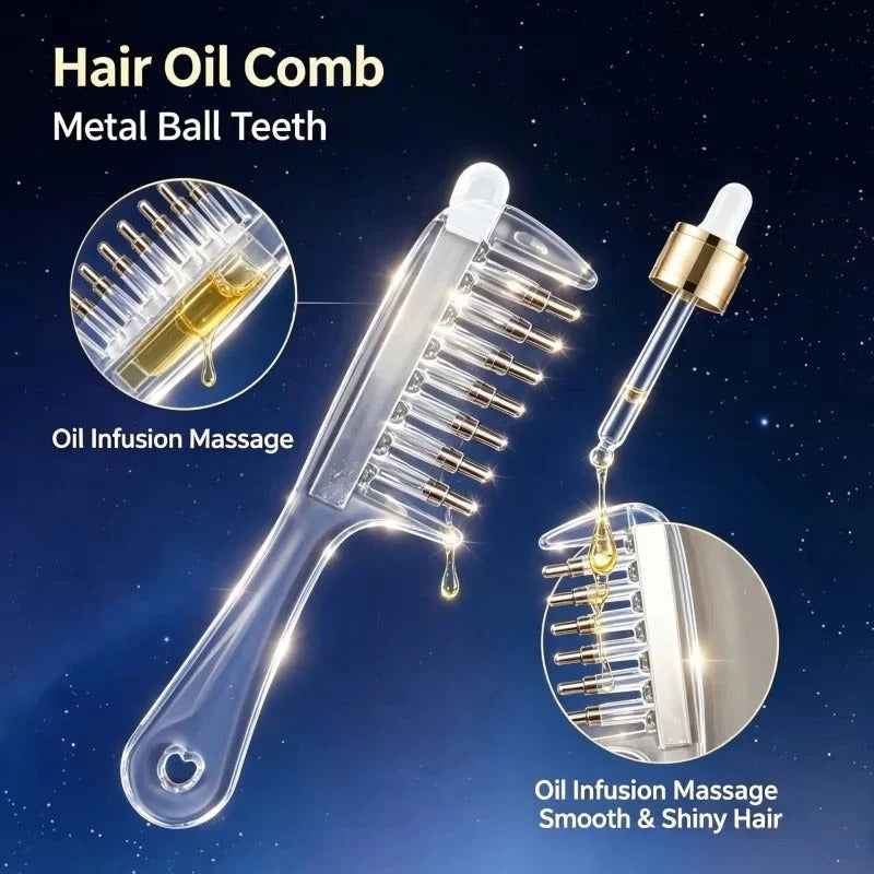 Transparent Hair Scalp Applicator Comb, Manual Scalp Stimulator, Hair Growth Scalp Massage Comb, Deep Scalp Massage Tool