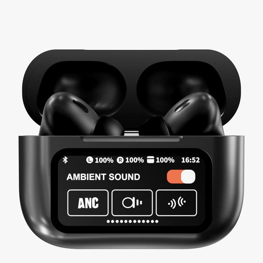 AIRPODS A9 PRO Touch Screen ANC/ENC Noise Reduction, Touch Control Wireless Headset TWS Noise Cancelling Earbud