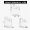 Transparent Airtight Storage Jar with Cup