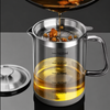 1.2L Glass Oil Filter Jar with Removable Mesh Strainer