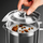 1.2L Glass Oil Filter Jar with Removable Mesh Strainer