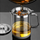 1.2L Glass Oil Filter Jar with Removable Mesh Strainer