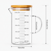 1000ml Borosilicate Glass Measuring Cup with Scale Markings