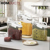 Transparent Airtight Storage Jar with Cup