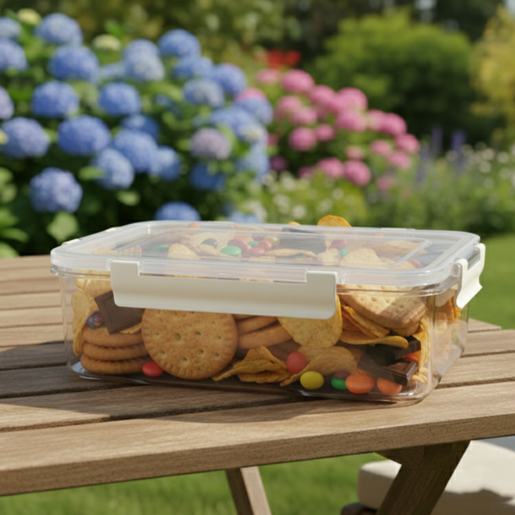 3-Pcs Rectangular Airtight Storage Boxes Set