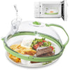 Microwave Splatter Cover With Water Steamer