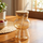 Hourglass Shaped Tinted Glass Tumbler with Straw
