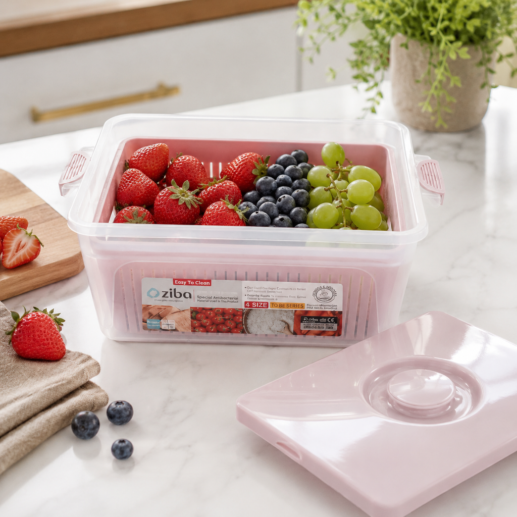 Storage Box with Lid and Basket (35061) by Ziba