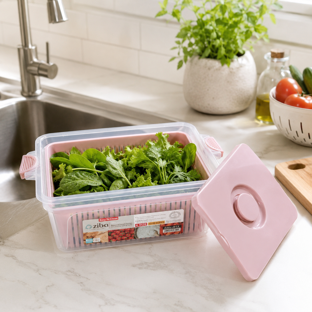 Storage Box with Lid and Basket (35061) by Ziba