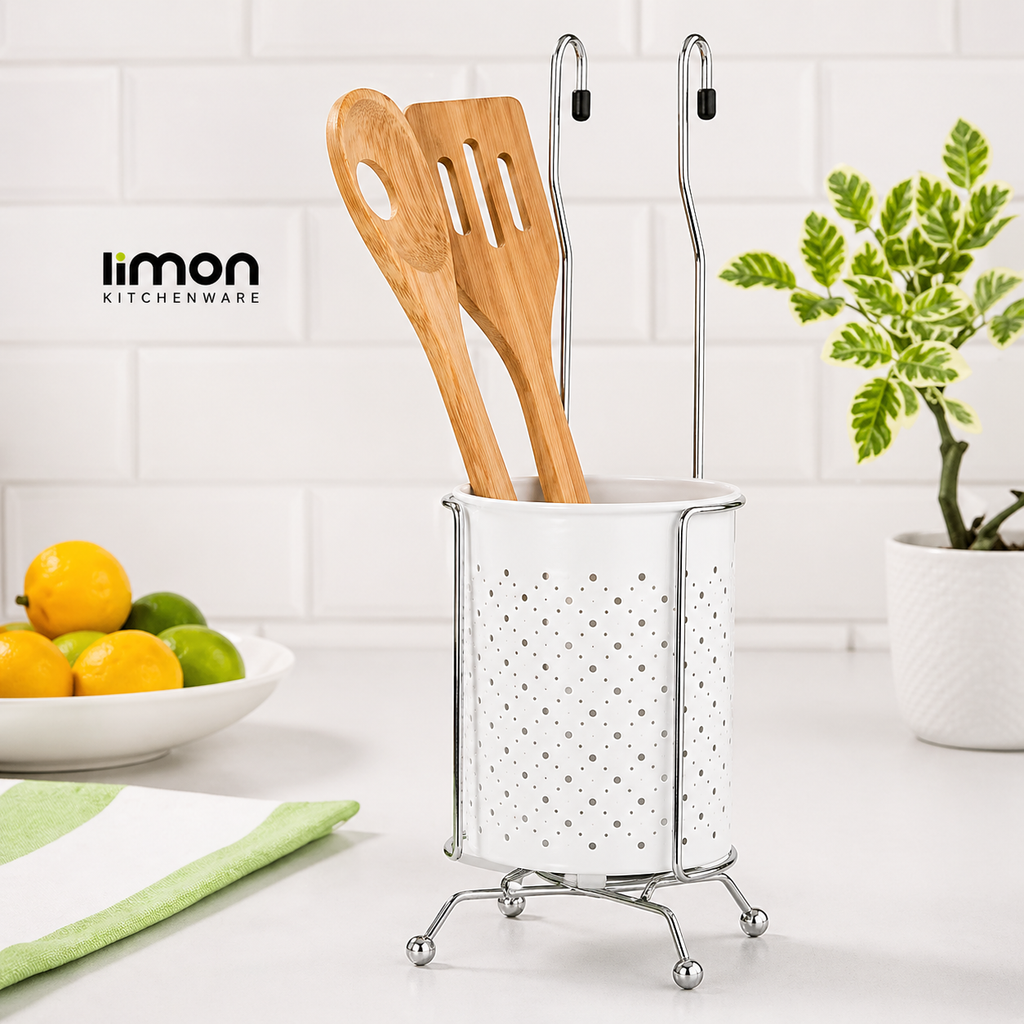 Stainless Steel Hanging Cutlery Holder (2071) by Limon