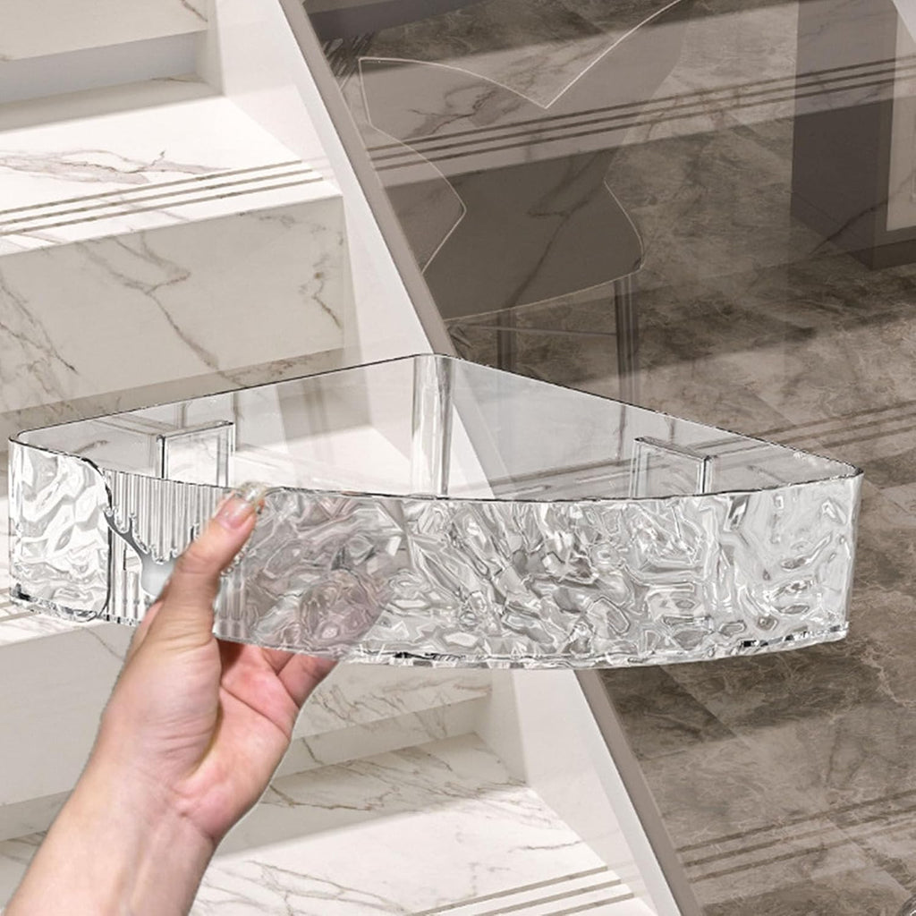 EdgePure Wall Mounted Acrylic Corner Shelf
