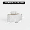 WaveLuxe Wooden-Top Tissue Box