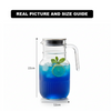 Ribbed 1.5 Liter Glass Pitcher (2375) by Limon