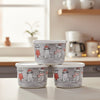 Mini Printed Glass Storage Bowl 190ml (2068) by Limon