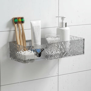 Rectangle Wall-Mounted Tinted Acrylic Shelf