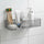 Rectangle Wall-Mounted Tinted Acrylic Shelf