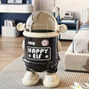 Creative Cartoon Space Astronaut Trash Can with Lid