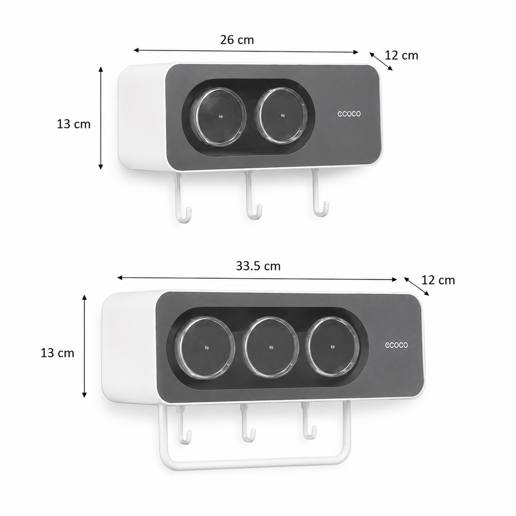 Ecoco Wall-Mounted Bathroom Organizer