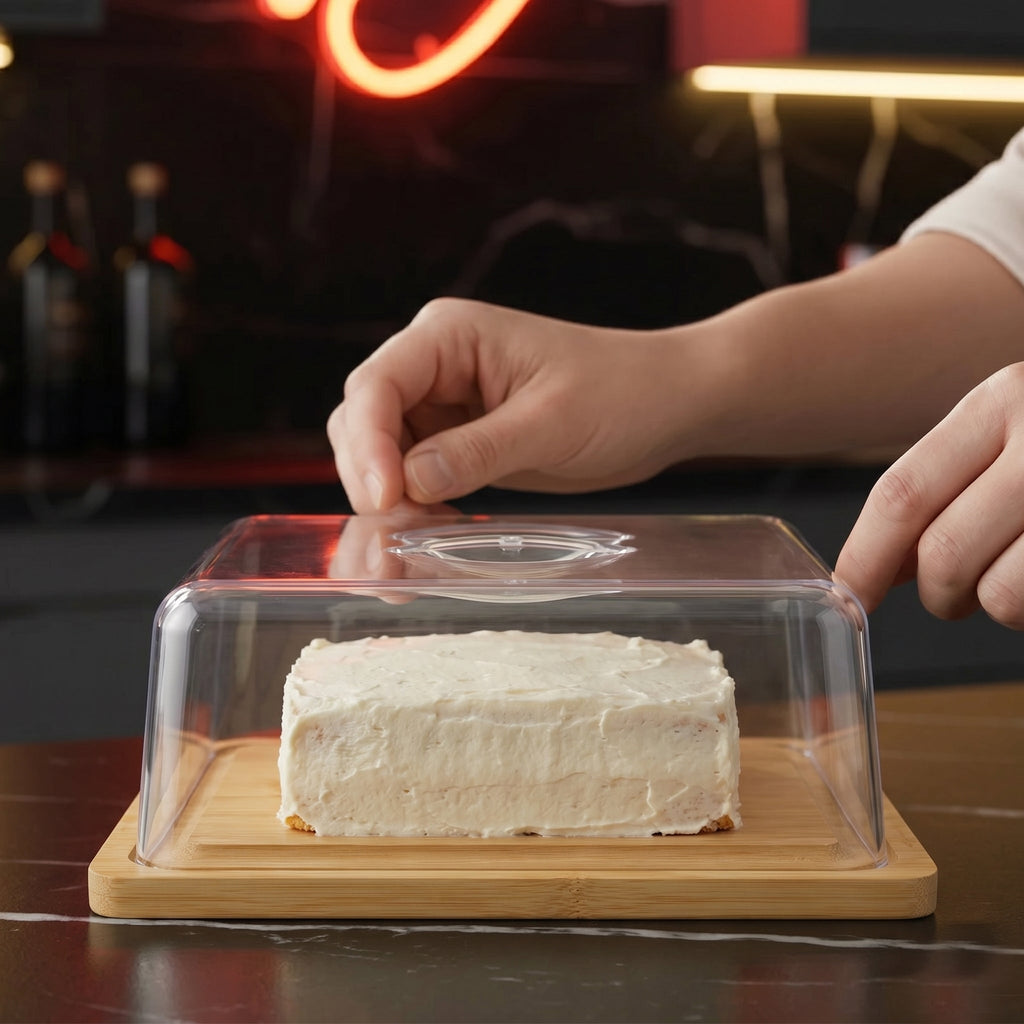 Luxe Cake Server with Acrylic Cover