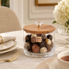 Glass Candy Jar with Wooden Lid (2178) by Limon