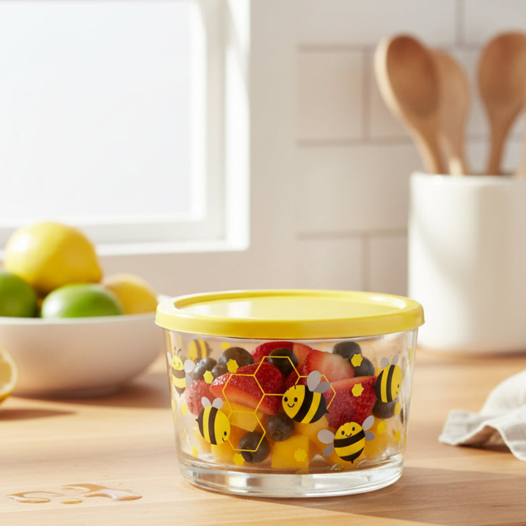 Mini Printed Glass Storage Bowl 190ml (2068) by Limon