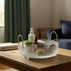Rotating Organizer with Sleek Silver Handles