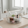 Rotating Organizer with Sleek Silver Handles
