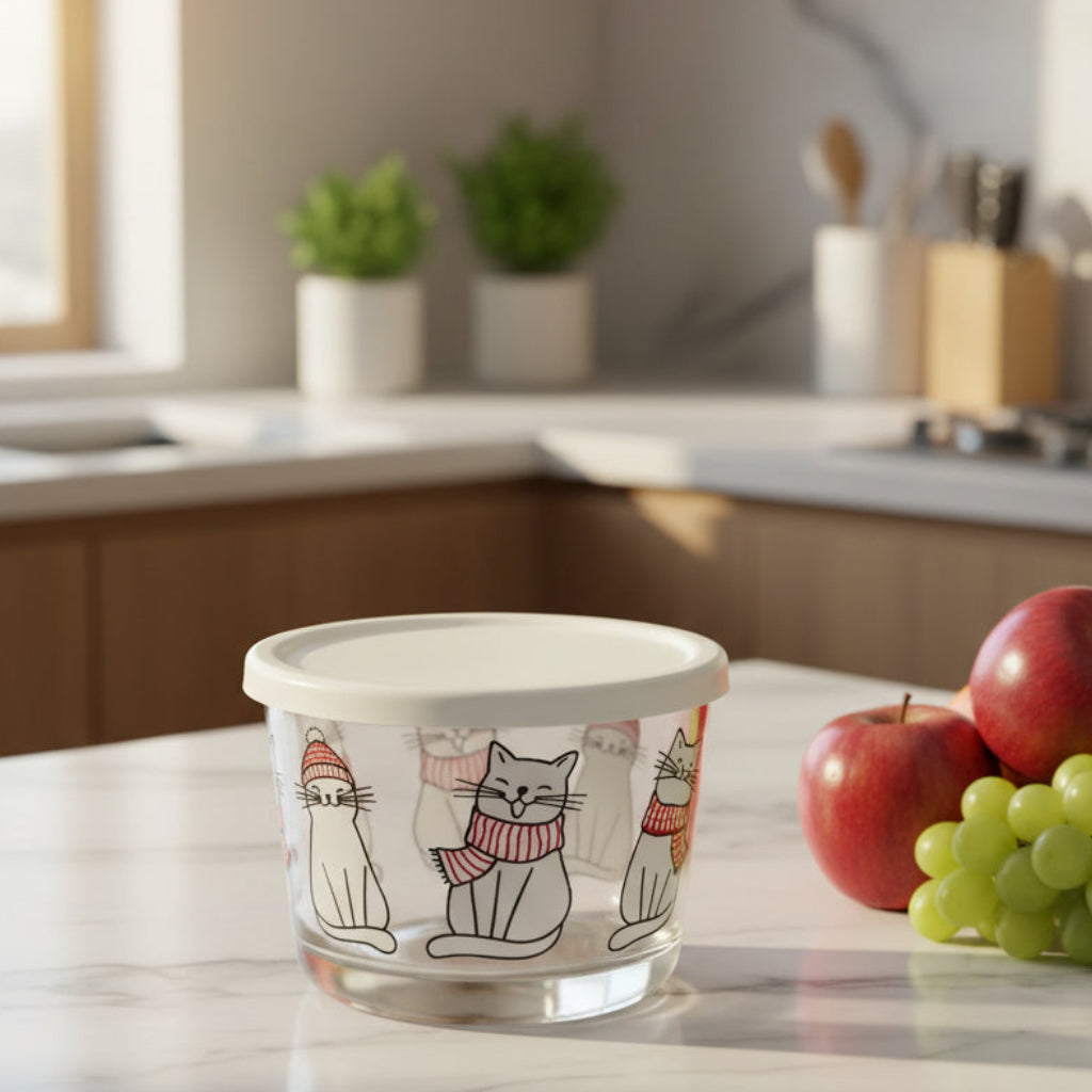 Mini Printed Glass Storage Bowl 190ml (2068) by Limon