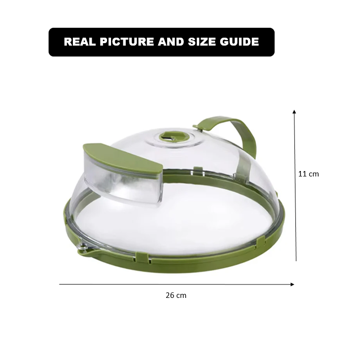 Microwave Splatter Cover With Water Steamer