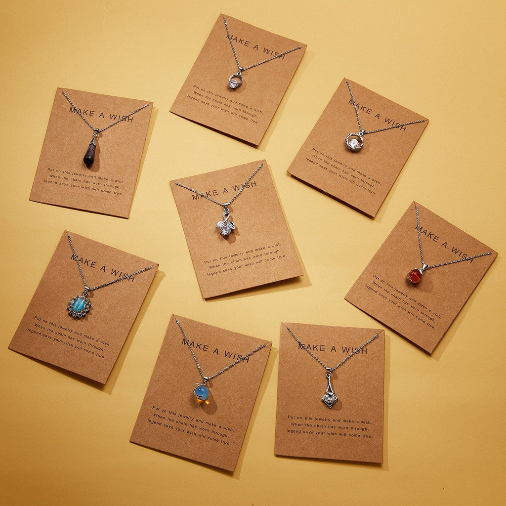 Crystal & Stone Necklace (NL06)