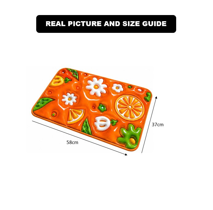 3D Blossom QuickDry Non-Slip Bath Mat