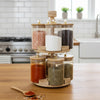 360° Rotating 2-Tier BambooLuxe Spice Tower (1108)