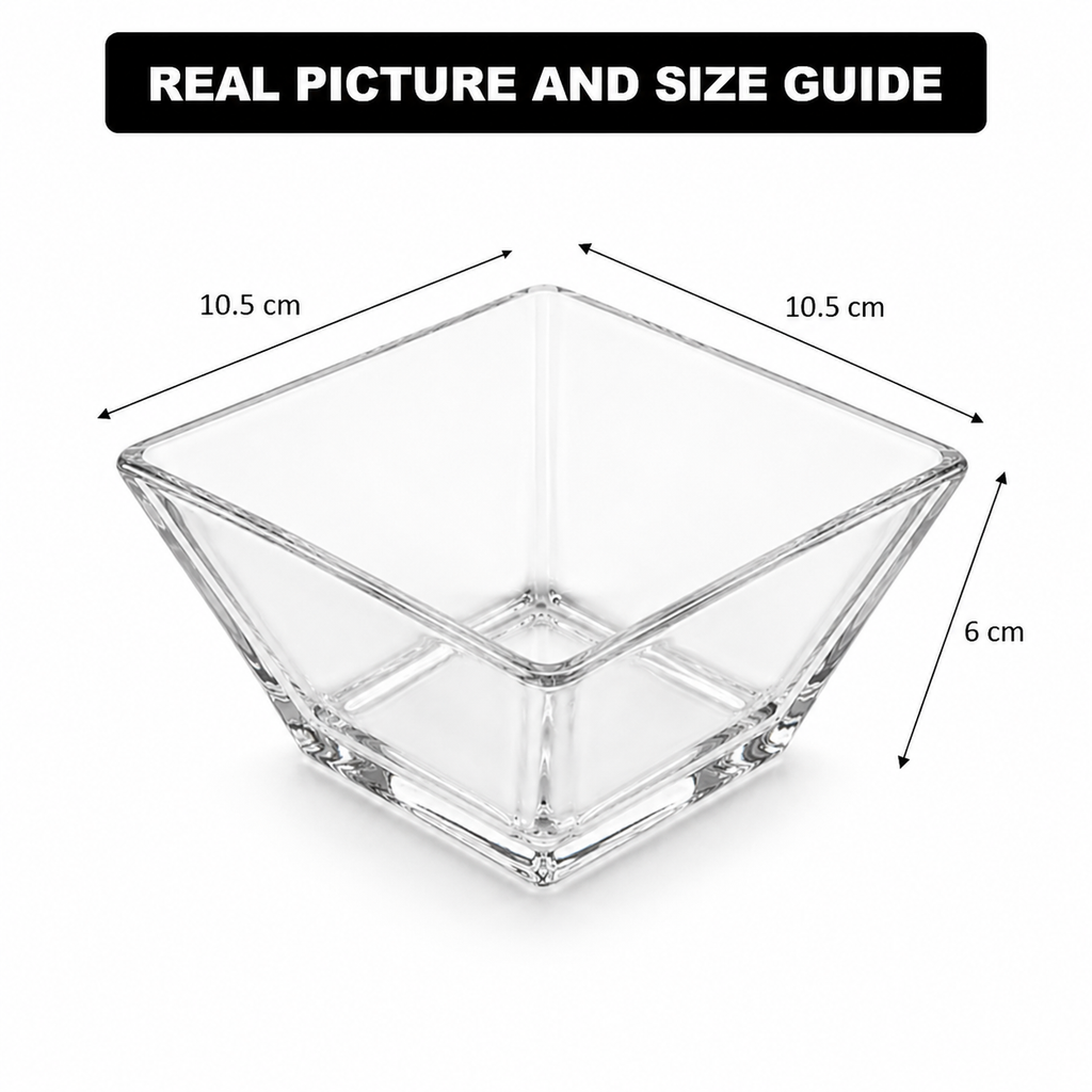 6-Pcs Serving Glass Bowl Set (2087) by Limon