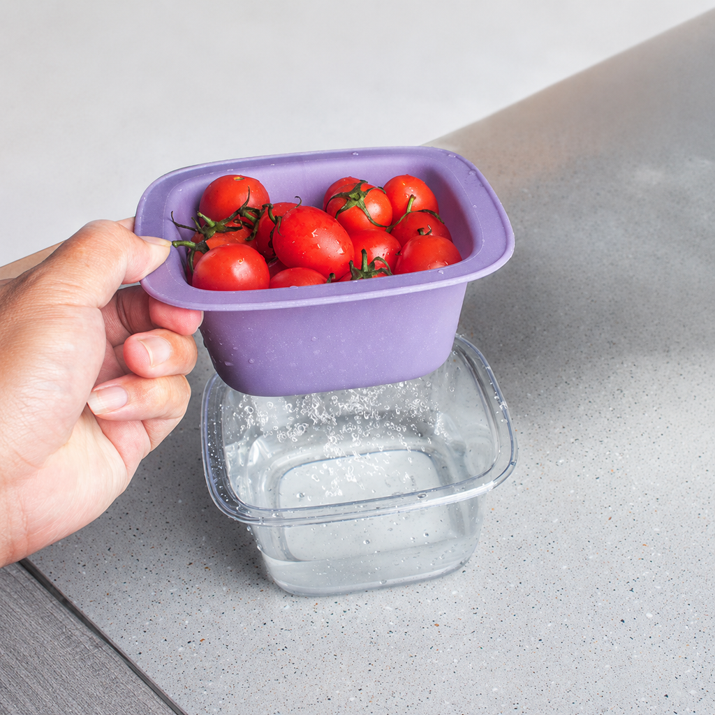 DuoFresh Wash & Drain Square Bowl
