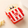 2-Compartment Popcorn-Shaped Kids Lunch Box with Spoon