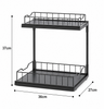 2-Tier Sliding Storage Rack for Kitchen Essentials