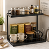 2-Tier Sliding Storage Rack for Kitchen Essentials