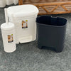 LuxePattern 5L Dustbin & Brush Set (2147) by Limon