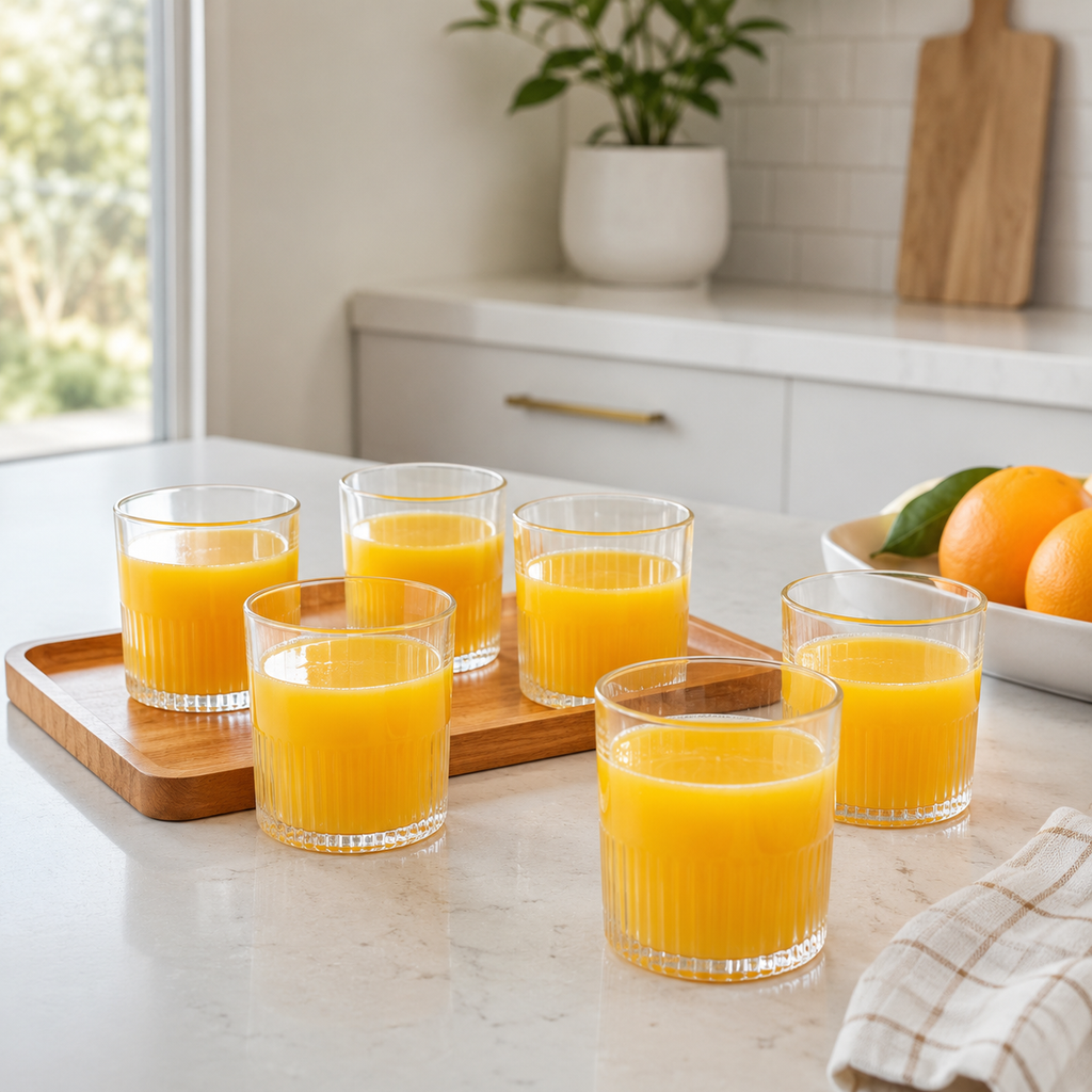 EssentialServe 6‑Pcs Glass Set (2445) by Limon