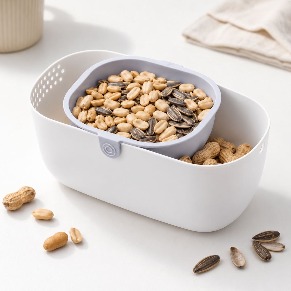 Two-in-One Snack & Waste Bowl