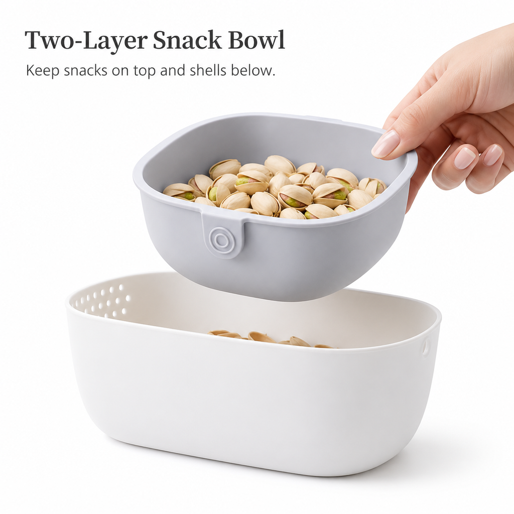 Two-in-One Snack & Waste Bowl