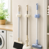 3-Piece Self-Adhesive Mop & Broom Wall Holder Set