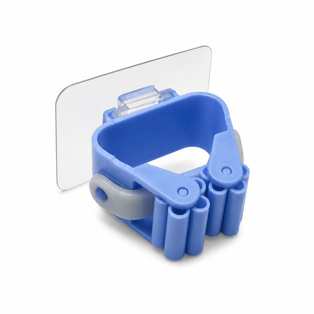 3-Piece Self-Adhesive Mop & Broom Wall Holder Set