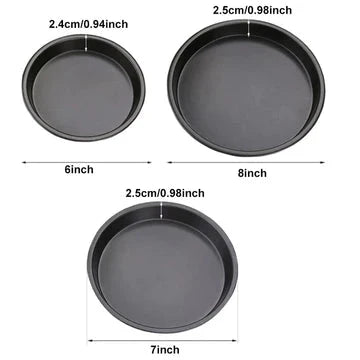 3 Pcs Pizza Pan Set