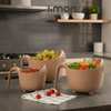 Pack of 3 Fruits and Vegetables Wash Bowl with Drainer (3035) by Limon