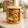 360° Rotating Bamboo Spice Rack with 12 Glass Jars