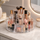 360° Rotating Acrylic Cosmetic Organizer with Double-Layer Storage
