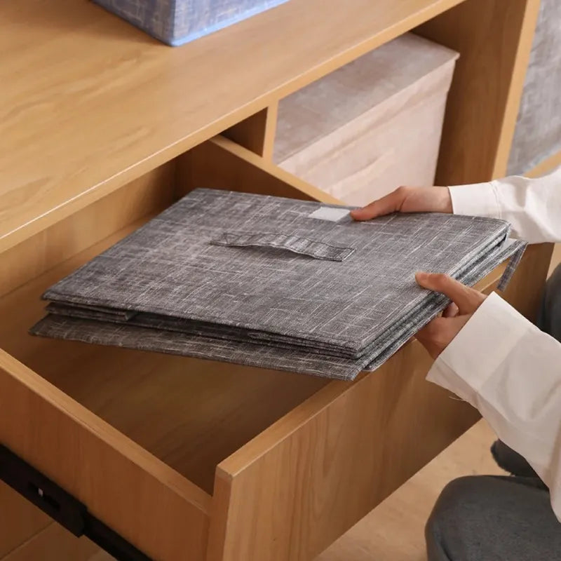 Dust-proof Collapsible Organizer with Lid & Handle