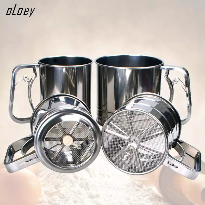 Manual Flour Strainer.
