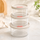 3 Piece Round Borosilicate Glass Food Container Set with Silicone Lid